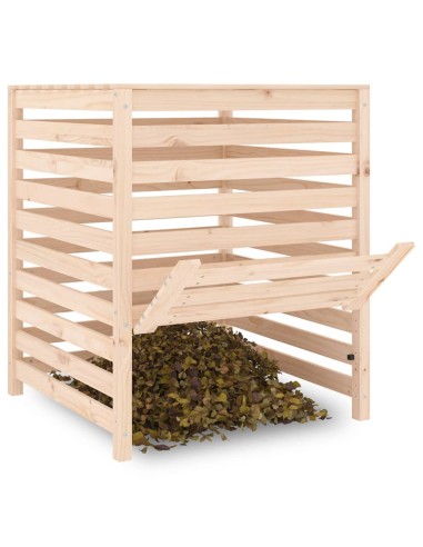 Composteur bois de pin - 82,5x82,5x99,5 cm