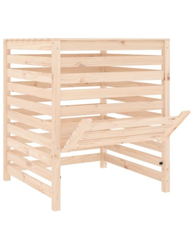 Composteur bois de pin - 82,5x82,5x99,5 cm