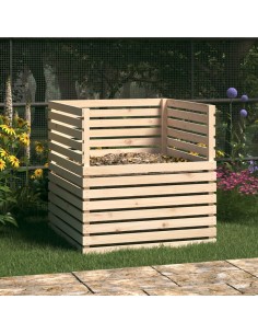 Composteur en bois de pin - 100x100x102 cm 2