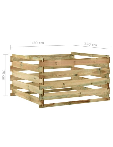 Composteur à lattes - 120x120x70cm