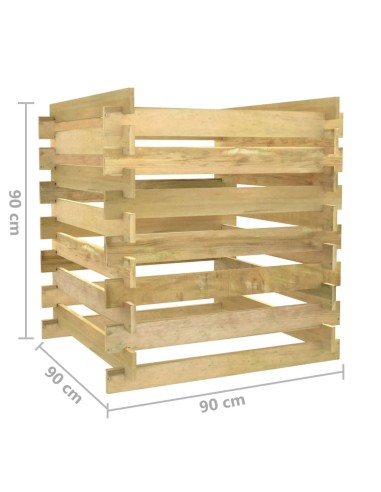 Composteur à lattes - 90x90x90 cm