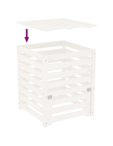 Composteur Pin massif - 63,5x63,5x77,5cm