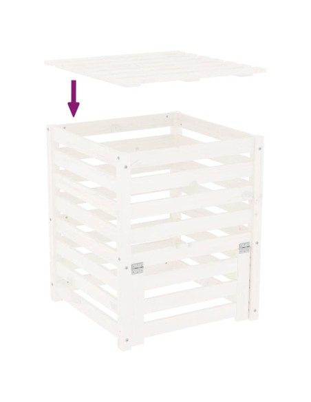 Composteur Pin massif - 63,5x63,5x77,5cm