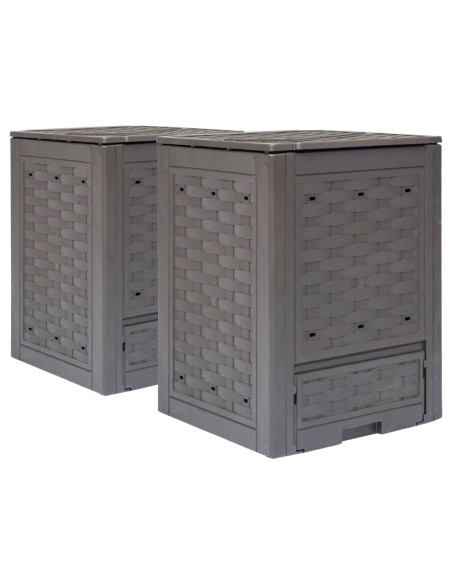 Composteurs 2 pcs - 60x60x83 cm
