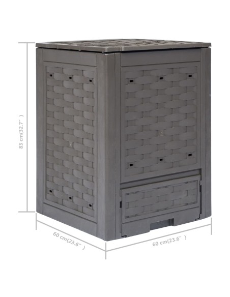 Composteurs 2 pcs - 60x60x83 cm