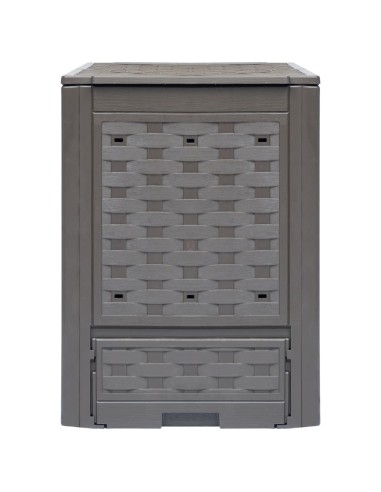 Composteur de jardin imitation rotin - 300 L