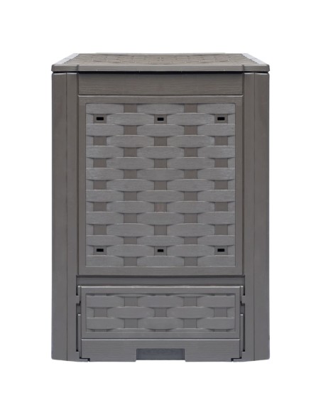 Composteur de jardin imitation rotin - 300 L