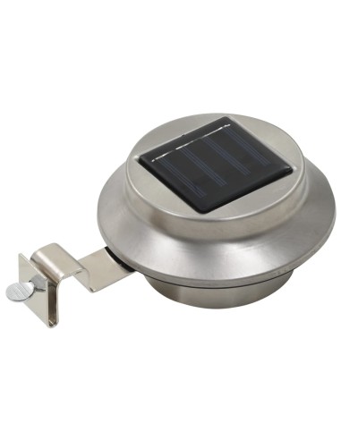 Lampe solaire à LED ronde d'extérieur 6 pcs