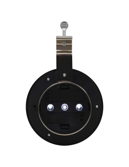 Lampe solaire à LED ronde d'extérieur 6 pcs