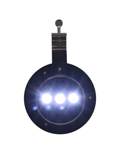 Lampe solaire à LED ronde d'extérieur 6 pcs