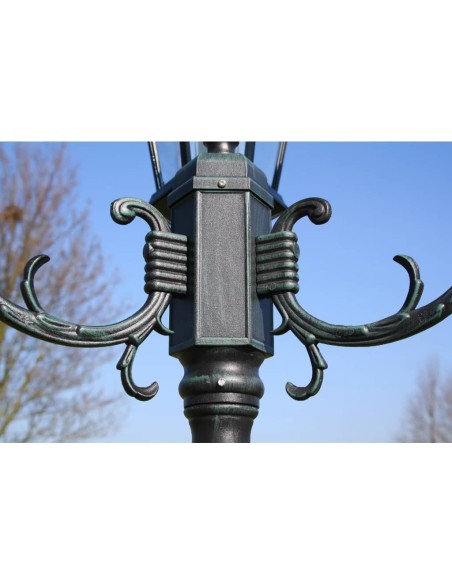 Lampadaire de jardin 3 bras