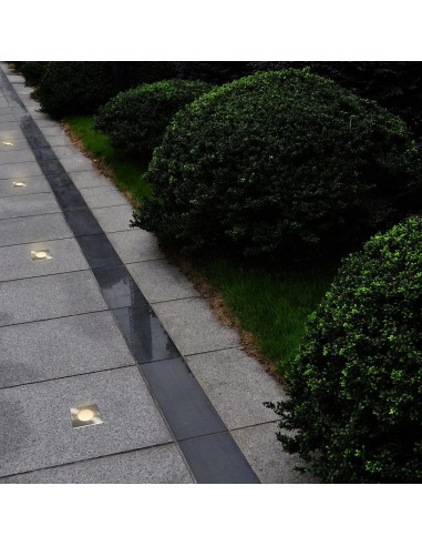 Lampes encastrables au sol d'extérieur 12 pcs