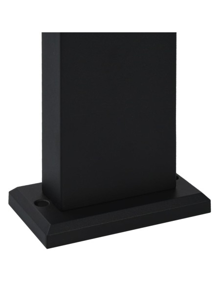 Lampe LED d'extérieur 9 W Noir Ovale