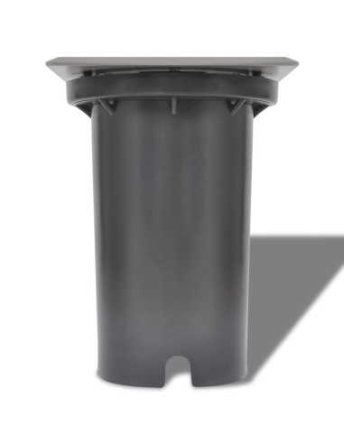 Lampes au sol à LED d'extérieur 3 pcs carré