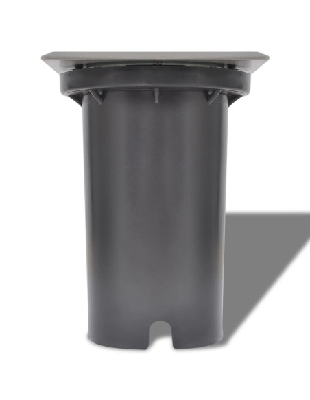 Lampes au sol à LED d'extérieur 3 pcs carré