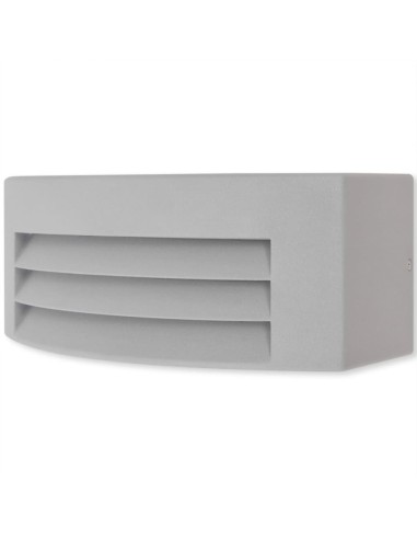 Applique murale extérieure Aluminium Gris