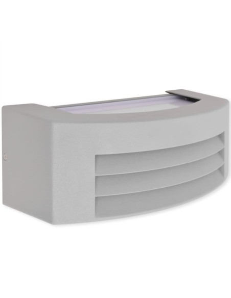 Applique murale extérieure Aluminium Gris