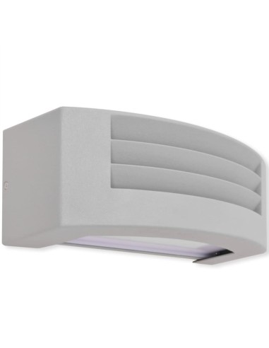 Applique murale extérieure Aluminium Gris