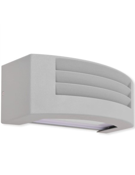 Applique murale extérieure Aluminium Gris