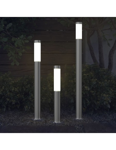 Ensemble de 3 lampes de jardin étanches