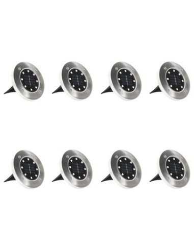 Lampes solaires de sol 8 pcs