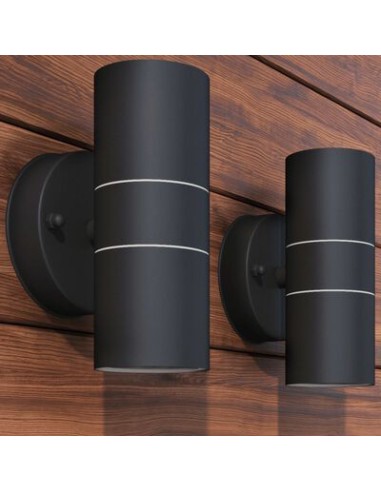 Applique murale LED d'extérieur 2 pcs