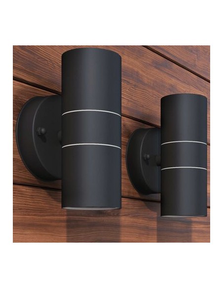 Applique murale LED d'extérieur 2 pcs