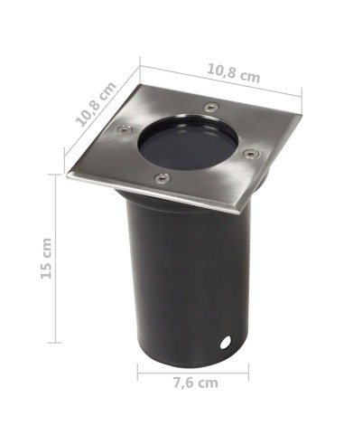 Lampes encastrées d'extérieur 3 pcs