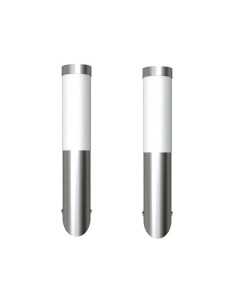Applique murale d'extérieur 2 pcs Acier inoxydable