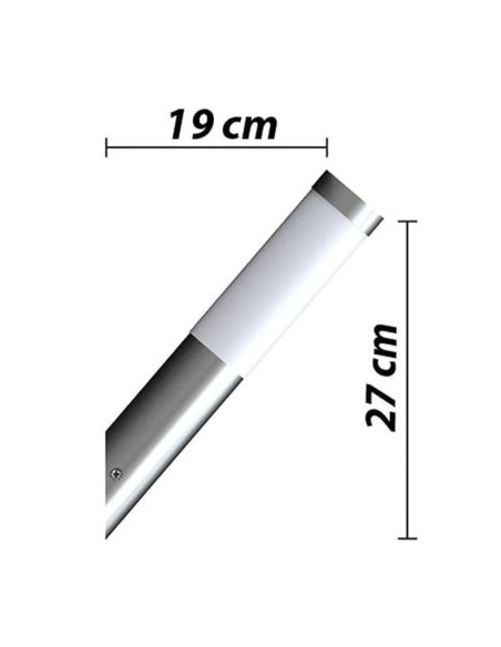 Applique murale d'extérieur 2 pcs Acier inoxydable