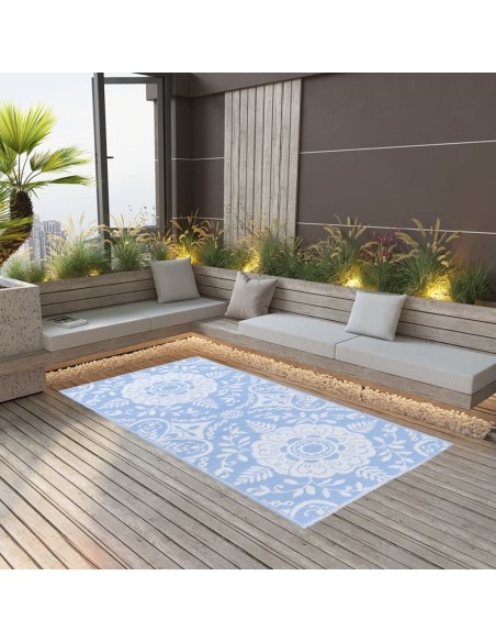 Tapis d'extérieur Bleu azuré 160x230cm