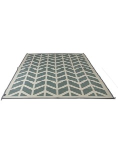 Tapis d'extérieur chevron vert 2,7x2m 2