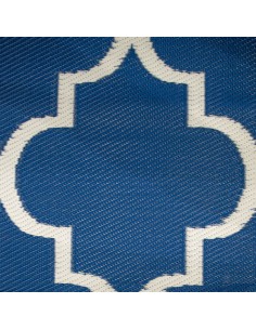 Tapis d'extérieur Casablanca bleu 2,7x2m 2