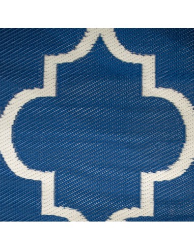 Tapis d'extérieur Casablanca bleu 2,7x2m