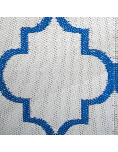 Tapis d'extérieur Casablanca bleu 2,7x2m