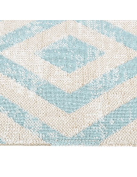 Tapis à tissage plat vert & beige 115x170cm