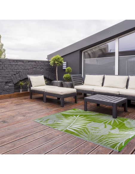 Tapis d'extérieur feuille jungle 241x152cm