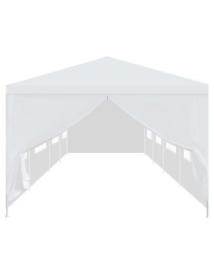 Tonnelle de jardin blanche avec parois 3x12m