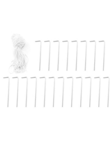 Tonnelle de jardin blanche avec parois 3x12m