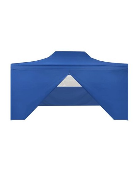 Tente pliable bleu avec 4 parois latérales 3x4,5m