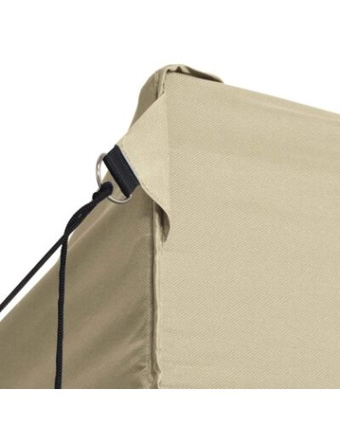 Tente pliable crème avec 4 parois 3x4,5m
