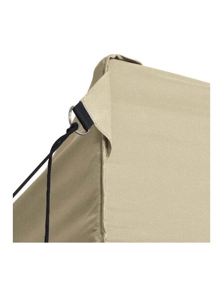 Tente pliable crème avec 4 parois 3x4,5m