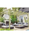 Pergola en bois massif - Canaries