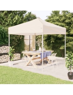 Tente de réception pliable Crème 3x3m 2