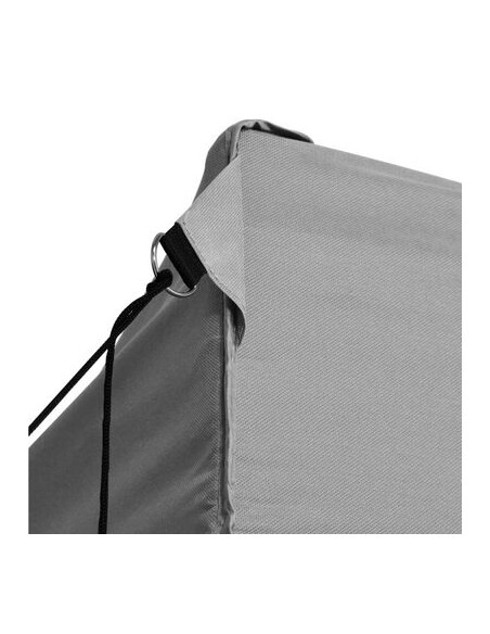 Tente de réception pliable Anthracite avec 4 parois 3x6m