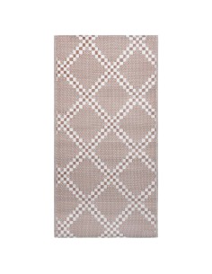 Tapis d'extérieur croisillon marron 160x230cm 2
