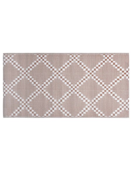 Tapis d'extérieur croisillon marron 160x230cm