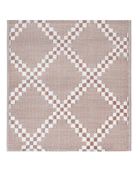 Tapis d'extérieur croisillon marron 160x230cm
