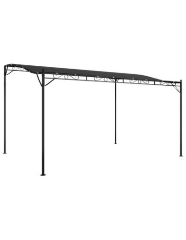 Tonnelle en acier anthracite 4x3m
