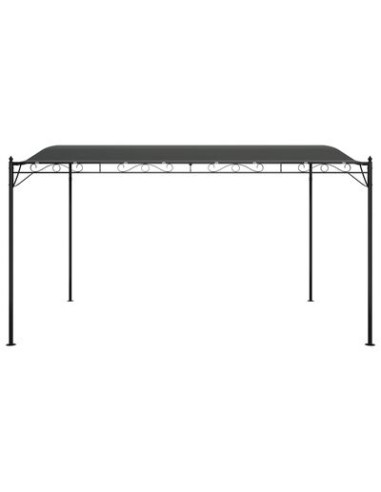 Tonnelle en acier anthracite 4x3m